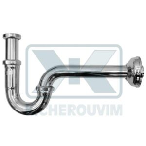 SIPHON PIPED HEAVY DUTY BRASS CROM. WASHBASIN 1"1/4 X ∅ 32 X L250 GIACOMINI