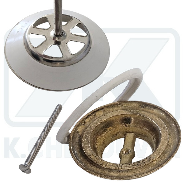 ΒΑΛΒΙΔΑ ΝΤΟΥΖΙΕΡΑΣ ΑΠΛΗ ΟΡΕΙΧΑΛΚΙΝΗ 1"1/2 Χ Φ80 GIACOMINI ΧΩΡΙΣ ΡΑΚΟΡ - Image 2