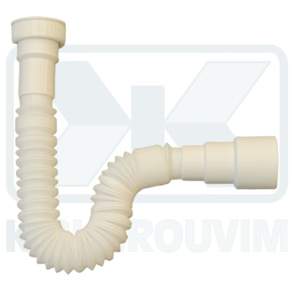 ΣΙΦΟΝΙ ΣΠΙΡΑΛ ECO 1"1/2 Χ Φ40 - 50 ΑΡΣΕΝΙΚΟ ΠΛΑΣΤΙΚΟ ΛΕΥΚΟ ΜΕ ΠΛΑΣΤΙΚΟ ΠΑΞΙΜΑΔΙ