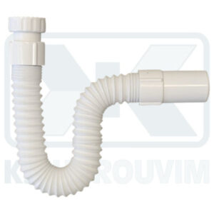 SIPHON SPIRAL HEAVY DUTY 1"1/4 X ∅ 40 MALE PLASTIC WHITE WITH PLASTIC NUT