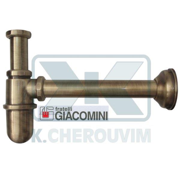 SIPHON BRONZE POT WASHBASIN 1"1/4 X ∅ 32 X L240 GIACOMINI