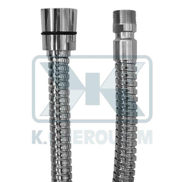 ΣΠΙΡΑΛ ΚΟΥΖΙΝΑΣ ΧΡΩΜΕ 200 cm 1/2" ΚΩΝ. Χ 15Χ1 ΑΡΣ. Β.Τ. ΙΙ ΑΓΓΙΣΤΡΩΣΗΣ 0,2 mm ΠΙΣΤ.ACS ΟΡΕΙΧ. ΑΚΡ.