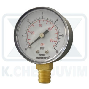 ΜΑΝΟΜΕΤΡΟ ΚΑΘΕΤΟ Φ50/6 bar 1/4" (ΚΑΤΩ ΣΠΕΙΡΩΜΑ) ΓΙΑ ΑΥΤΟΜΑΤΟ ΠΛΗΡΩΣΗΣ ΚΑΙ ΜΕΙΩΤΗ MINION