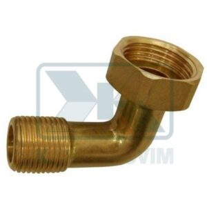 ELBOWS 1"M. x 1"1/4F. WITH NUT YELLOW