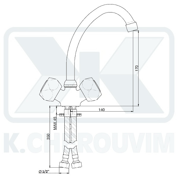 ΜΠΑΤΑΡΙΑ ALICE ΚΟΥΖΙΝΑΣ 1 ΟΠΗΣ ΠΑΓΚΟΥ J200 ΧΡΩΜΕ - Image 2