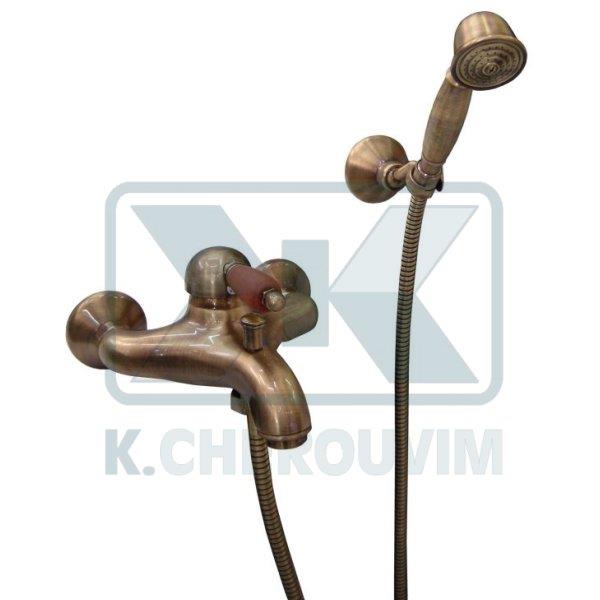 WATER MIXER IMPERIAL-OTELLO BRONZE-WOOD BATHROOM MIXING