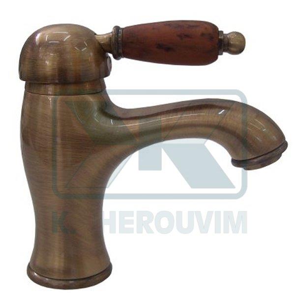 WATER MIXER IMPERIAL-OTELLO BRONZE-WOOD WASHBASIN MIXING