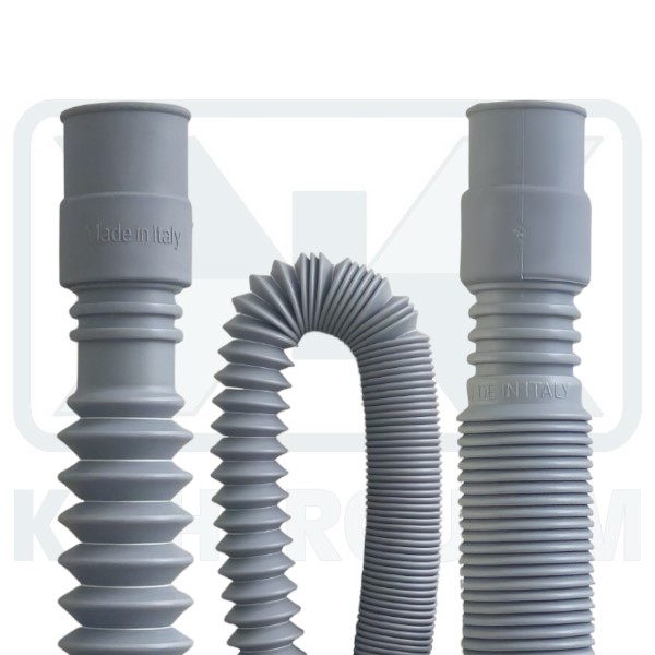 WASHING MACHINE DRAIN HOSE 70–200 CM EXTENDABLE WITH STRAIGHT NOZZLES ?19–?22 - Image 2
