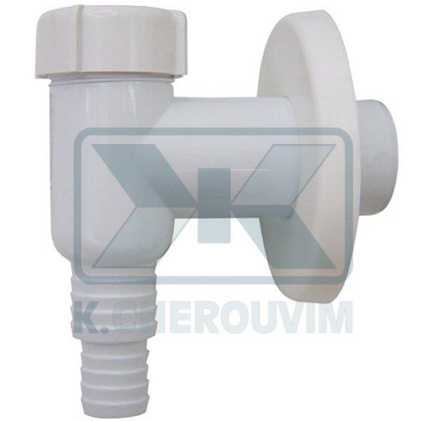 ΣΙΦΟΝΙ ΛΕΥΚΟ ΕΞΑΓΩΓΗΣ ΠΛΥΝΤΗΡΙΟΥ ΕΞΩΤΕΡΙΚΟ ΠΛΑΣΤΙΚΟ Φ32 ΜΕ ΡΟΖΕΤΑ