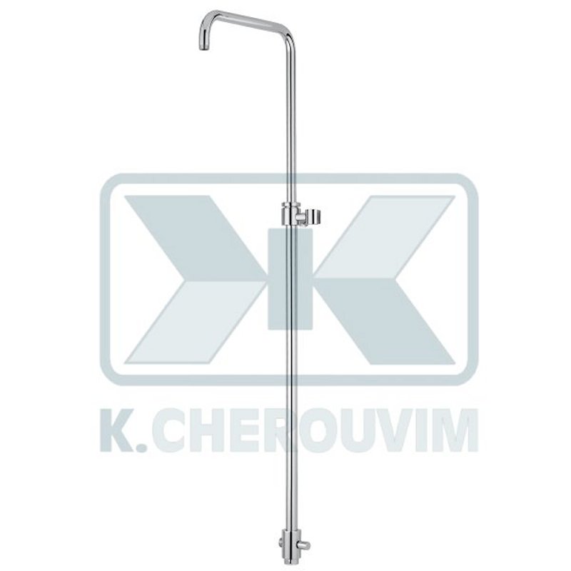 BRASS BRIDGE SHOWER COLUMN – HEIGHT ADJUSTABLE – WITH DIVERTER – UNION 3/4" x 1/2" MALE - Image 2
