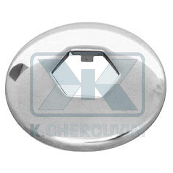 STAINLESS STEEL ROSETTEE FOR TUBING WITH HEX HOLE