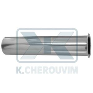 TUBE WITH FOLD FOR SIPHON ?32 x L 250 mm CHROME-PLATED BRASS