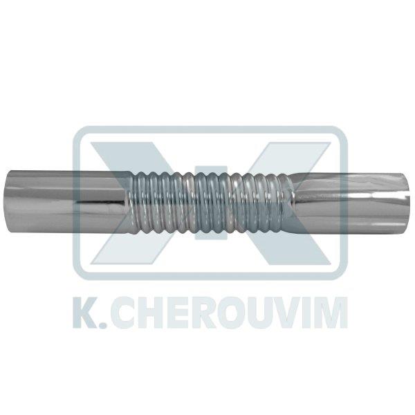 THREATED FLEXIBLE PIPE FOR SIPHON ?32 x L 500 mm CHROME-PLATED BRASS