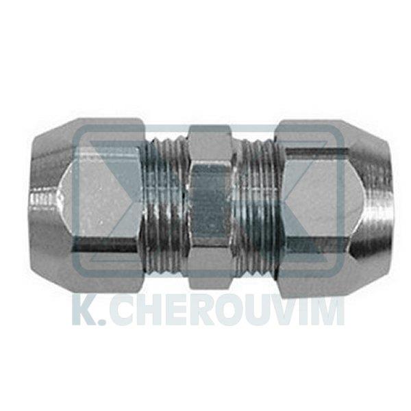 ΡΑΚΟΡ Φ10 Χ Φ10 (3/8") ΣΥΝΔΕΣΗΣ ΧΑΛΚΟΣΩΛΗΝΑΣ ΧΡΩΜΕ