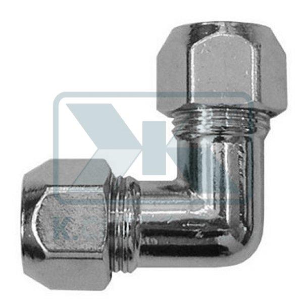ΓΩΝΙΑ ΣΥΝΔΕΣΗΣ ΧΡΩΜΕ Φ10 Χ Φ10 (3/8") ΜΗΧΑΝΙΚΗΣ ΣΥΣΦΙΞΗΣ ΧΑΛΚΟΣΩΛΗΝΑΣ
