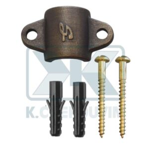 ΣΤΗΡΙΓΜΑ BRONZE ΚΟΛΟΝΑΣ ΝΤΟΥΣ Φ18 ΜΕ 2 ΒΙΔΕΣ ΚΑΙ ΒΥΣΜΑΤΑ Φ6