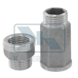 HOT-STAMPED EXTENSION 1/2"M.F. x L 50 mm CHROME-PLATED