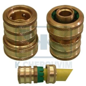 AUTOMATIC HOSE CONNECTOR, 6 BALLS, WITH PATENTED CARTRIDGE COLORTAP – HOSES 3/4"