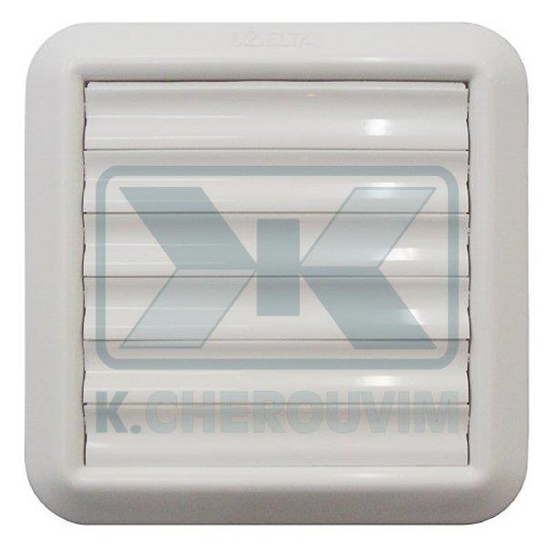 ΠΕΡΣΙΔΑ ΤΕΤΡΑΓΩΝΗ ΣΥΣΤΟΛΙΚΗ Φ100-Φ125 ΜΕ 6 ΦΥΛΛΑΡΑΚΙΑ ΠΛΑΣΤΙΚΗ ΛΕΥΚΗ "ΔΕΛΤΑ"