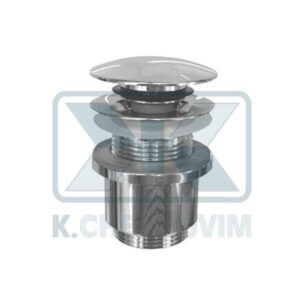 VALVE WASHBASIN CLICK Η.100 WITHOUT OVERFLOW WITH CYLINDRICAL NUT BRASS CROM.