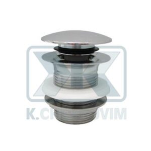 VALVE WASHBASIN CLICK Η.75 WITH BACK NUT WITHOUT OVERFLOW BRASS CROM.