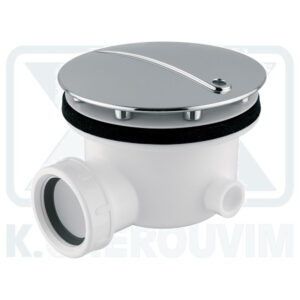 VALVE SHOWER ? 120 FOR HOLE ? 86 PLASTIC CROM. WITH SIPHON & OUTPUT ? 40 FEMALE