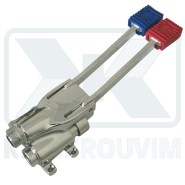 DOUBLE PEDAL VALVE FOR HOT AND COLD WATER TREMOLADA