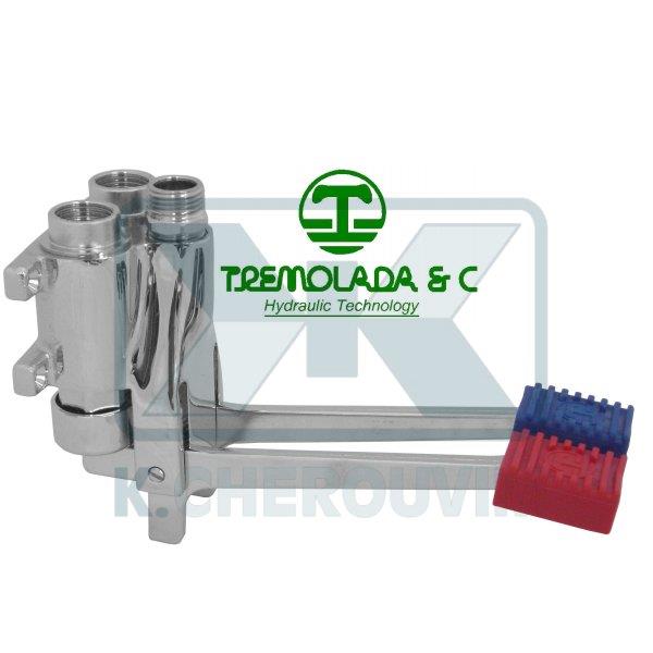 DOUBLE PEDAL VALVE FOR HOT AND COLD WATER TREMOLADA - Image 2