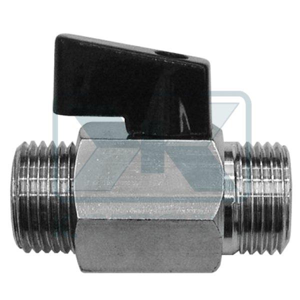 ΔΙΑΚΟΠΤΑΚΙ ΜΙΝΙ 1/4" ΑΡΣ. ΑΡΣ. ΜΑΥΡΟ ΧΡΩΜΕ ΣΦΑΙΡΙΚΟ