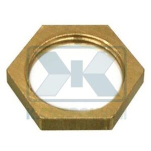 BRASS HEXAGONAL BACKNUT 1/8"