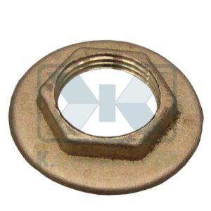 BRASS FLANGED HEXAGON BACKNUT 1"1/4