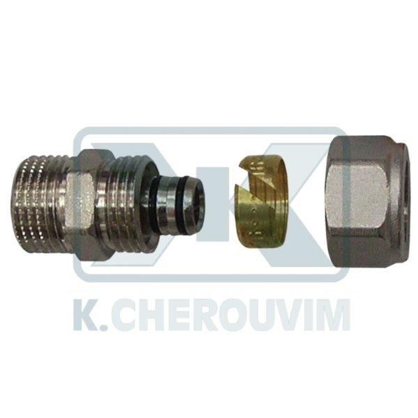 ΡΑΚΟΡ ΠΟΛΥΣΤΡΩΜΑΤΙΚΗΣ ΑΡΣ. 3/4" Χ Φ20 Χ 2,0 mm ΝΙΚΕΛ ΜΗΧ. ΣΥΣΦ. (UΝΙ ΕΝ 12165)