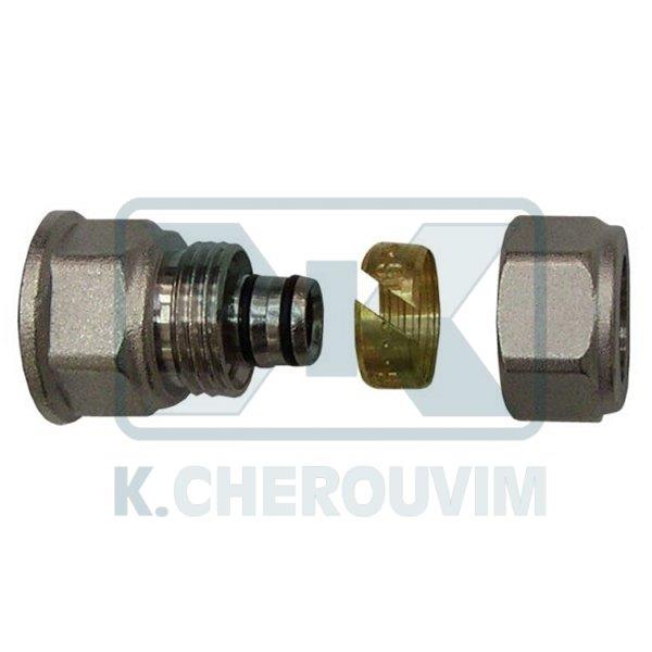 FEMALE 3/4"xØ26x3,0 FITTINGS NICKEL-PLATED