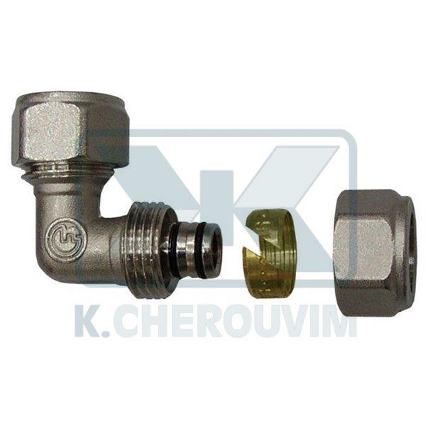 DOUBLE ELBOWS Ø26xØ26x3,0 FOR MULTILAYER PIPE