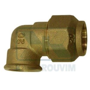 ΓΩΝΙΑ ΘΗΛ. 3/4" Χ 25 PE-PP-PVC ΟΡΕΙΧΑΛΚΙΝΗ (UΝΙ ΕΝ 12165)