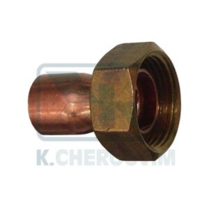FITTING 2 PIECES BRONZE STRAIGHT WITH STRAIGHT BASE 1" X ∅ 28 GLUED
