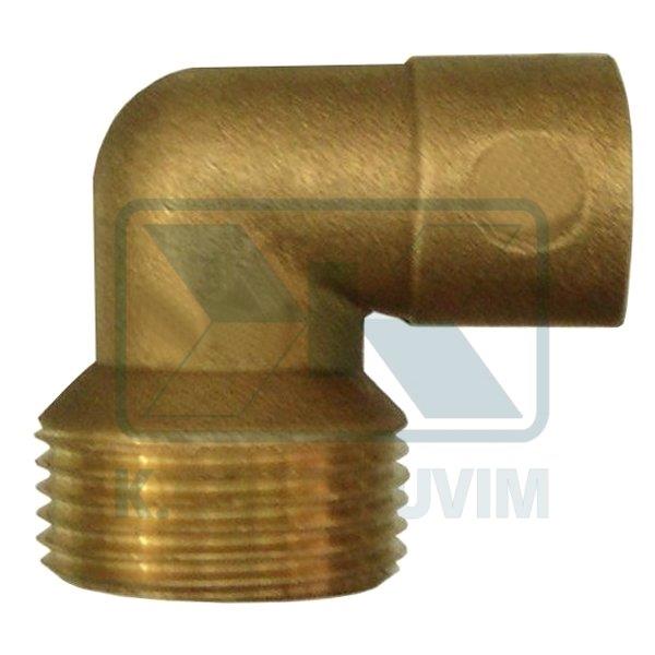 ELBOW MALE 3/8" X ? 15 COPPER PIPE GLUED (UNI ΕΝ 12165)