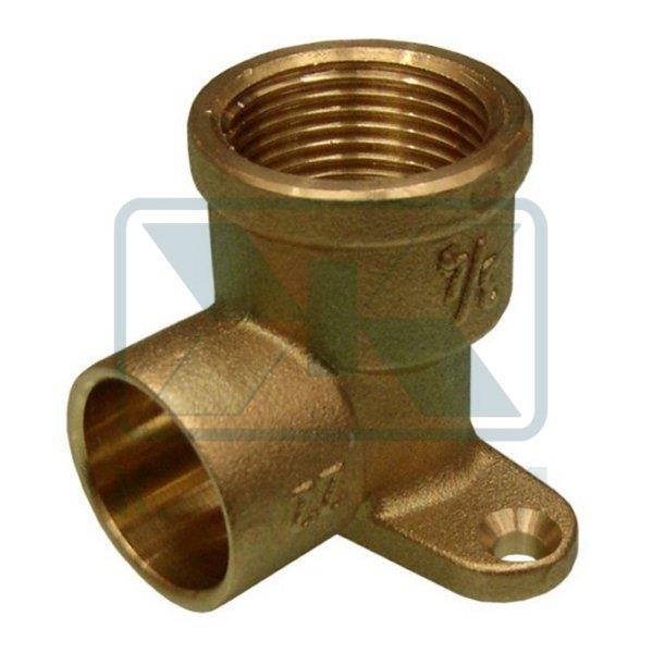 ELBOW FEMALE WITH SUPPORT 3/4" X ? 18 GLUED COPPER PIPE