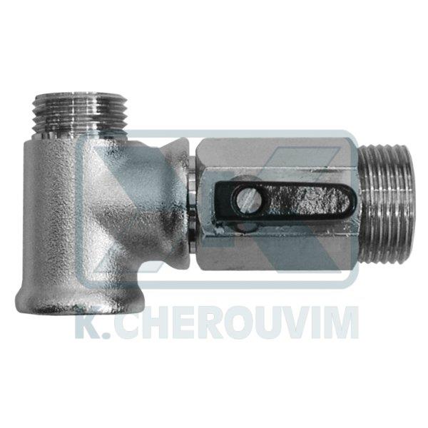 ΤΑΦ ΠΑΡΟΧΗΣ ΧΡΩΜΕ 1/2" ΑΡΣ. ΘΗΛ. ΜΕ ΔΙΑΚΟΠΤΑΚΙ ΜΙΝΙ 3/4" ΑΡΣ. ΣΦΑΙΡΙΚΟ