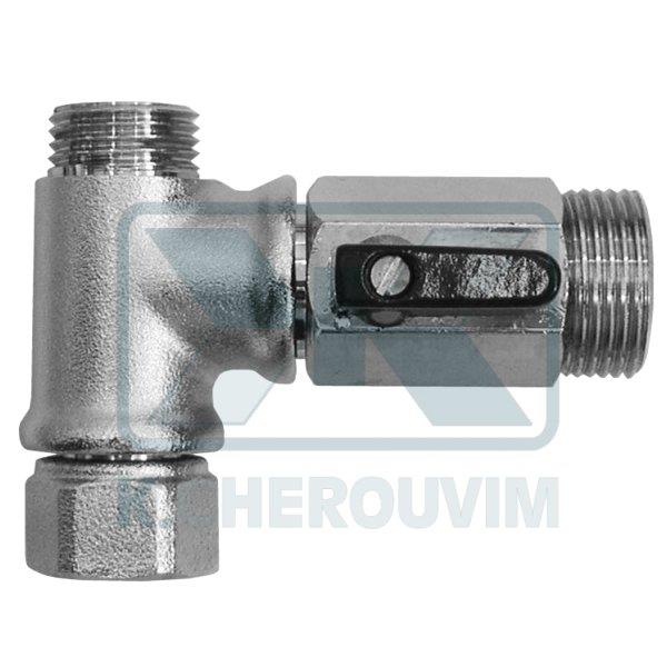 ΤΑΦ ΠΑΡΟΧΗΣ ΧΡΩΜΕ 1/2" ΑΡΣ. ΜΕ ΡΑΚΟΡ 1/2" ΚΑΙ ΔΙΑΚΟΠΤΑΚΙ ΜΙΝΙ 3/4" ΑΡΣ. ΣΦΑΙΡΙΚΟ