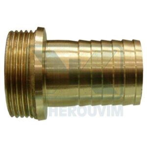 FITTING MALE 1"1/2 X ∅ 38 RUBBERPIPE BRASS