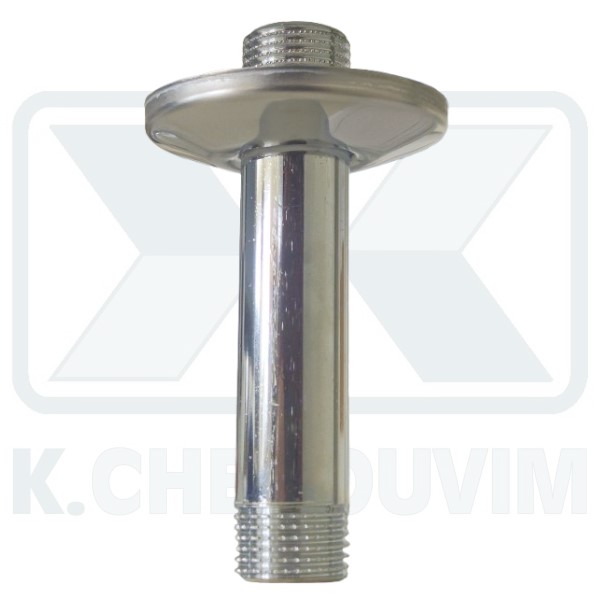 ΣΩΛΗΝΟΜΑΣΤΟΣ ΧΡΩΜΕ ΜΕ ΡΟΖΕΤΑ ΙΝΟΧ ΣΥΡΟΜΕΝΗ 1/2" Χ L 150 mm