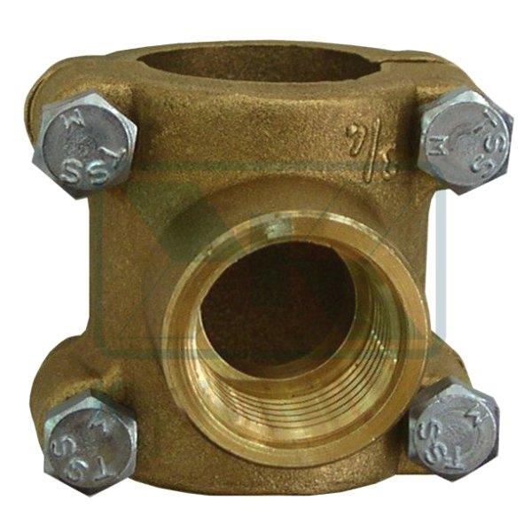 ΚΛΕΦΤΗΣ ΝΕΡΟΥ 1/2" Χ 1/2" ΘΗΛ. ΜΕ 4 ΒΙΔΕΣ ΟΡΕΙΧΑΛΚΙΝΟΣ ΓΙΑ ΣΙΔΗΡΟΣΩΛΗΝΑ PN10