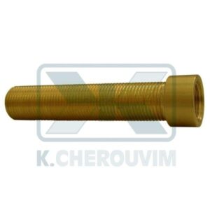 EXTENSION ALL THREAD BRASS 1/2" X 120 mm MALE FEMALE WITH INTERNAL 12-GON (UNI ΕΝ 12164)