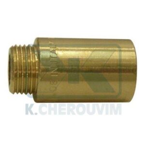 HEAVY EXTENSION 1"M.F. x L 40 mm BRASS YELLOW