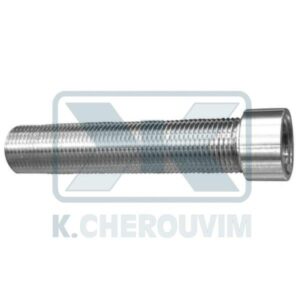 POLISHED CHROME PLATED BRASS EXTENSION M.F. 1/2" Χ L 100 mm