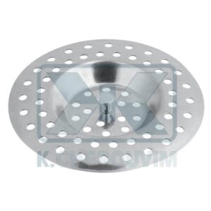 GRATE FRANKΕ ∅ 80 WITH KNOB INOX FOR VALVE WASHBASIN - SINK - BATHROOM