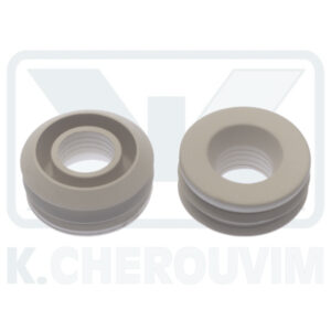 RUBBER WHITE ∅ 50 X ∅ 30-32 CRIMPED TOILET & FOR DAL 1"