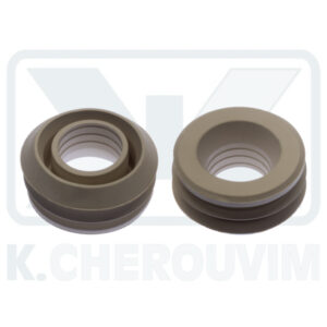 RUBBER WHITE ∅ 55 X ∅ 30-32 CRIMPED TOILET & FOR DAL 1"