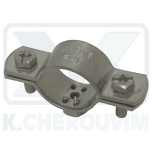 SUPPORT INOX HEAVY DUTY LUX 3/4" (? 26-28) AISI 316 WITHOUT HEX HEAD LAG SCREW Μ8